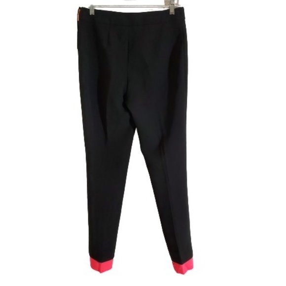 Cedric Charlier Couture Made in Italy Contrasting Cuff Ankle Pants Size 6 - Picture 7 of 13